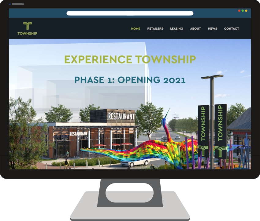 Township Shopping Center Web Design